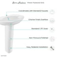 thumbnail image 3 of Plaisir Rounded Basin Pedestal Sink, 3 of 8