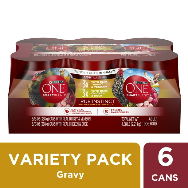 (12 Pack) Purina ONE Natural Gravy Wet Dog Food Variety