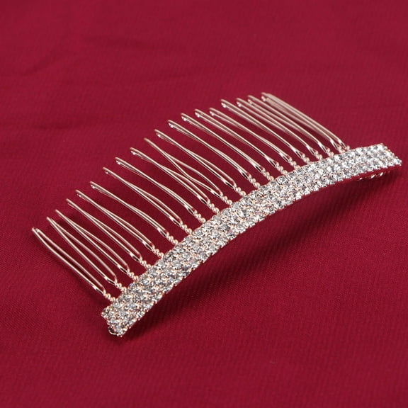 MEIBUTYUP Rose Rhinestone Hair Comb Headdress Stylish Fashion Accessory for Women and Girls