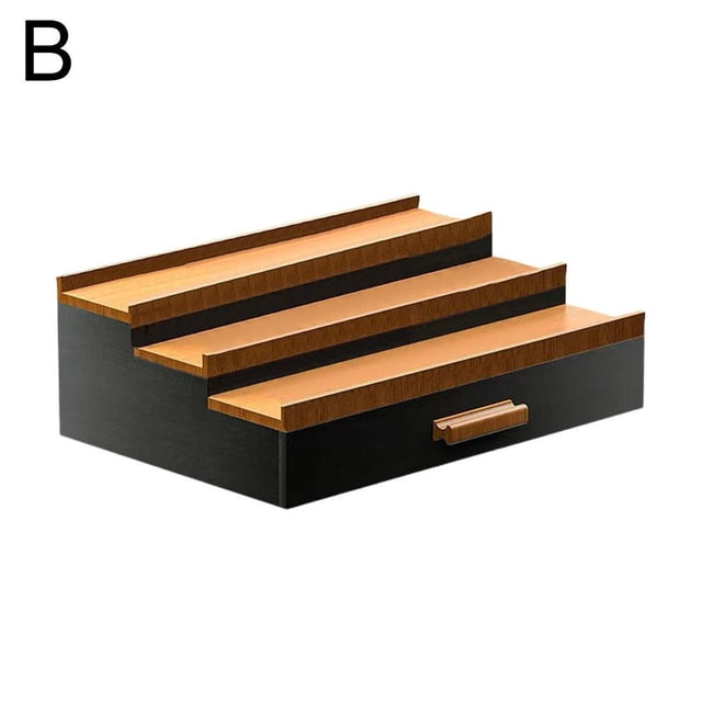 HLONK Bamboo Perfume Organizer For Dresser 3-Tier Cologne Cologne Stand Rack U1X4