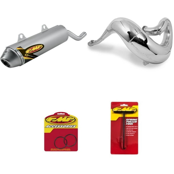FMF Fatty Exhaust Pipe, Q Stealth Spark Arrestor Silencer & ORing Kit