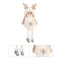 thumbnail image 1 of Naiovety 1 unidad de adornos navideños para el hogar 2020 muñeco de Ángel de Navidad regalos de Navidad adorno de Navidad Año Nuevo 2021 Kits de decoración para fiestas Blanco Copo de nieve Naiovety HA001202-01, 1 of 6