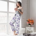 thumbnail image 6 of Bingfone Pajamas for Women,Lavender Flowers Pajama Pants with Pockets-XX-Large, 6 of 7