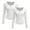 White, variant on Kaemgyyd 2 PC Long Sleeve Tops for Women Trendy Button Slim Basic Tee Casual Solid Color Ribbed Tight Shirt