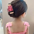thumbnail image 3 of Visland Pince à Cheveux Femme Motif Cœur Forme Crayon Pince à Cheveux Dos Tête Douche Requin Pince à Cheveux Rentrée des Classes Accessoires Cheveux, 3 of 8
