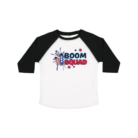 

Inktastic 4th of July Boom Squad Blue and Red Fireworks Boys or Girls Toddler T-Shirt