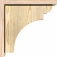 thumbnail image 3 of 8"W x 14"D x 14"H Yorktown Rough Sawn Corbel w/Backplate, Douglas Fir, 3 of 9