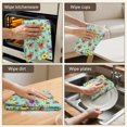 thumbnail image 5 of 4 Pcs Pioneer Flower Floral Print Pattern Funny Kitchen Towels, Microfiber Dish Towels, Kitchen Tea Towels Set 18" X 26", 5 of 6