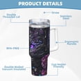 thumbnail image 5 of Salouo Purple-Eyed Floral Leopard for 40oz Water Bottle with Handle & Flip Straw - Stainless Steel Vacuum Insulated Tumbler-Reusable Travel Coffee Mug- Gifts for Women & Men, 5 of 8