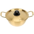 thumbnail image 2 of Shisuyan 1 Set Stainless Steel Kitchen Pot Double-handle Korean Style Instant Noodles Pot, 2 of 8