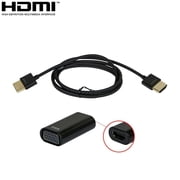HDMI to VGA Video Conversion Cable & Adapter Kit For PC Mac Projector Monitor