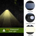 thumbnail image 3 of 1Pcs Solar Lights Outdoor 40 LED Warm White Solar Motion Sensor Lights Waterproof Wireless Solar Security Lights for Garden Fence Yard Patio Pathway Driveway, 3 of 6