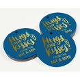 thumbnail image 3 of Inkdotpot Real Gold Foil Hugs & Kisses From The Wedding Tags Favor Hang Paper Tags 50 Pieces, 3 of 6
