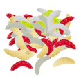 thumbnail image 3 of 100 piezas de señuelos de pesca suaves artificiales, señuelos blandos, s de trucha, señuelos sintéticos Mezclado Zulema Cebo de gusano de pesca, 3 of 8