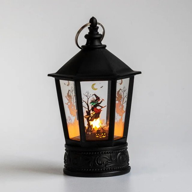 Velas Led para decoración de Halloween, lámpara colgante de estilo Vintage, Castillo de bruja, calabaza, fantasma, suministros para fiestas, 2022
