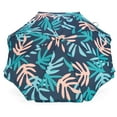 thumbnail image 4 of SlumberTrek Moda Adjustable Height Push Button Tilt Beach Umbrella, Coral Leaf, 4 of 8
