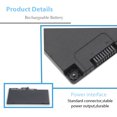 thumbnail image 3 of 11.55V 51WH TAO3XL TA03XL Battery Replacement for HP EliteBook 745 755 840 848 G4，ZBook 14U 15U G4 Laptop, 3 of 7