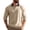 Khaki, variant on JoveMarine Mens Long Sleeve Button Down Shirts Casual Business Relaxed Fit Collared Polo for Work,Army Green L