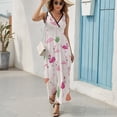 thumbnail image 6 of Flamingo Pattern Pattern Design Sleeveless Dress Summer Clothes for Women Women's Clothing 2025, 6 of 7