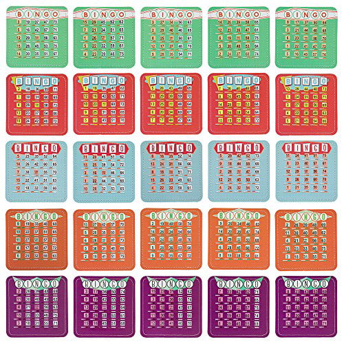 100-Pack GSE Games & Sports Expert EZ Readers Large Paper Bingo Cards 