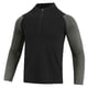 thumbnail image 4 of Blusa y camisa de cuello alto de manga larga para hombre, blusa de spandex ajustada de alta resistencia con cuello alto y manga larga para ejercicio., 4 of 8