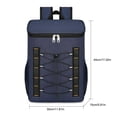 thumbnail image 3 of Refrigerador de mochila de gran capacidad para picnics al aire libre Senderismo Pesca (Azul), 3 of 4