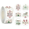 thumbnail image 4 of ABODELINE 500 Pcs Merry Christmas Stickers for Envelopes, Circle Adhesive Christmas Labels Holiday Stickers Round Xmas Tag Envelope Seal Decals for Christmas Greeting Card, Presents and Gifts, 4 of 6