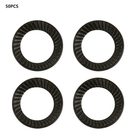 

Lock Washer Washer Set 50pcs Steel Ribbed Lock Washer Spacers Washers Anti Skid Gaskets With Double Sided Ridges M5