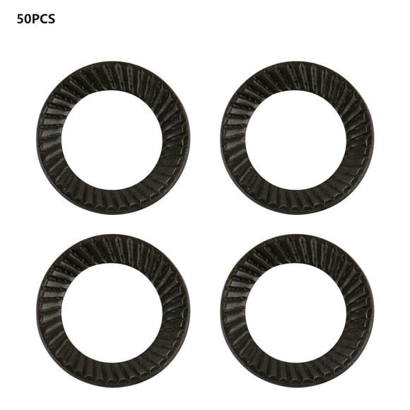 Lock Washer Ribbed Lock Washer Steel Lock Washer Washer Set 50pcs Steel Ribbed Lock Washer Spacers Washers Anti Skid Gaskets With Double Sided Ridges M5