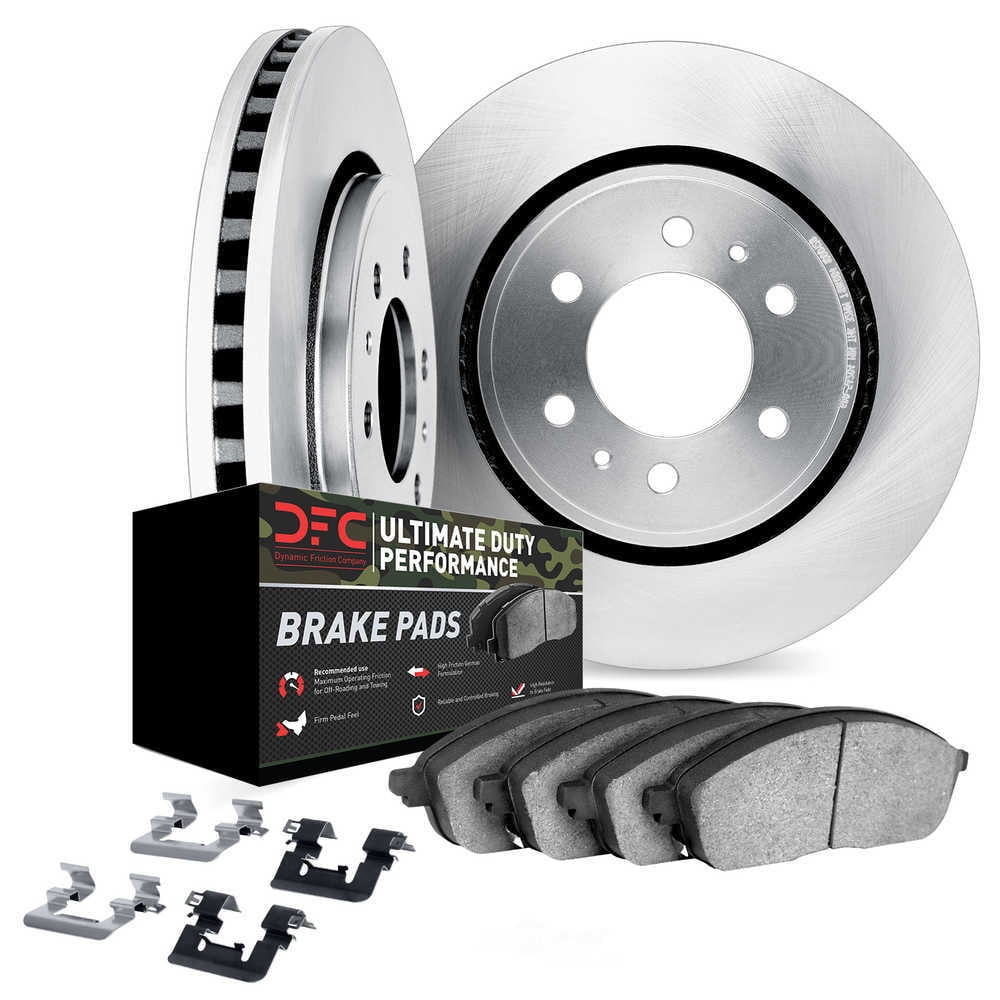 Dynamic Friction Company 6412-40076 DFC Rotors with Ultimate Duty Performance Brake Pads includes