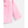 thumbnail image 3 of Wonder Nation Baby Girls Denim Jacket with Long Sleeves, Sizes 0/3M-24M, 3 of 3