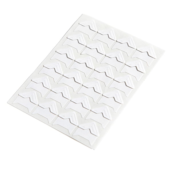 Sidaley 24 pack/lote pegatinas de esquina duraderas y resistentes a roturas para álbum de fotos a prueba de arañazos para álbum de recortes Videojuegos y accesorios blanco