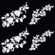 thumbnail image 1 of 4 parches termoadhesivos de flores, 2 estilos, apliques bordados blancos, parches decorativos, parche bordado, 1 of 6