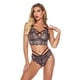 thumbnail image 2 of Ropa interior de encaje sexy para mujer Ropa interior de vendaje Ropa de dormir Ropa de dormir, Negro, XXL Scienceny XX000088-17, 2 of 7
