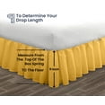 thumbnail image 5 of SGI Bedding 11 Inch Ruffled Bed Skirt | Microfiber Bed Skirt | Fade Resistant, Wrinkle Free, Anti-static, Decorative, Extra Storage Space, Clutter-Free |Olympic Queen, Golden, 5 of 8