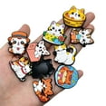 thumbnail image 2 of 24PCS Cute Cat Shoe Charms for Clog Decoration Fun Shoe Accessories for Girls Boys Teens Kids Adults, 2 of 7
