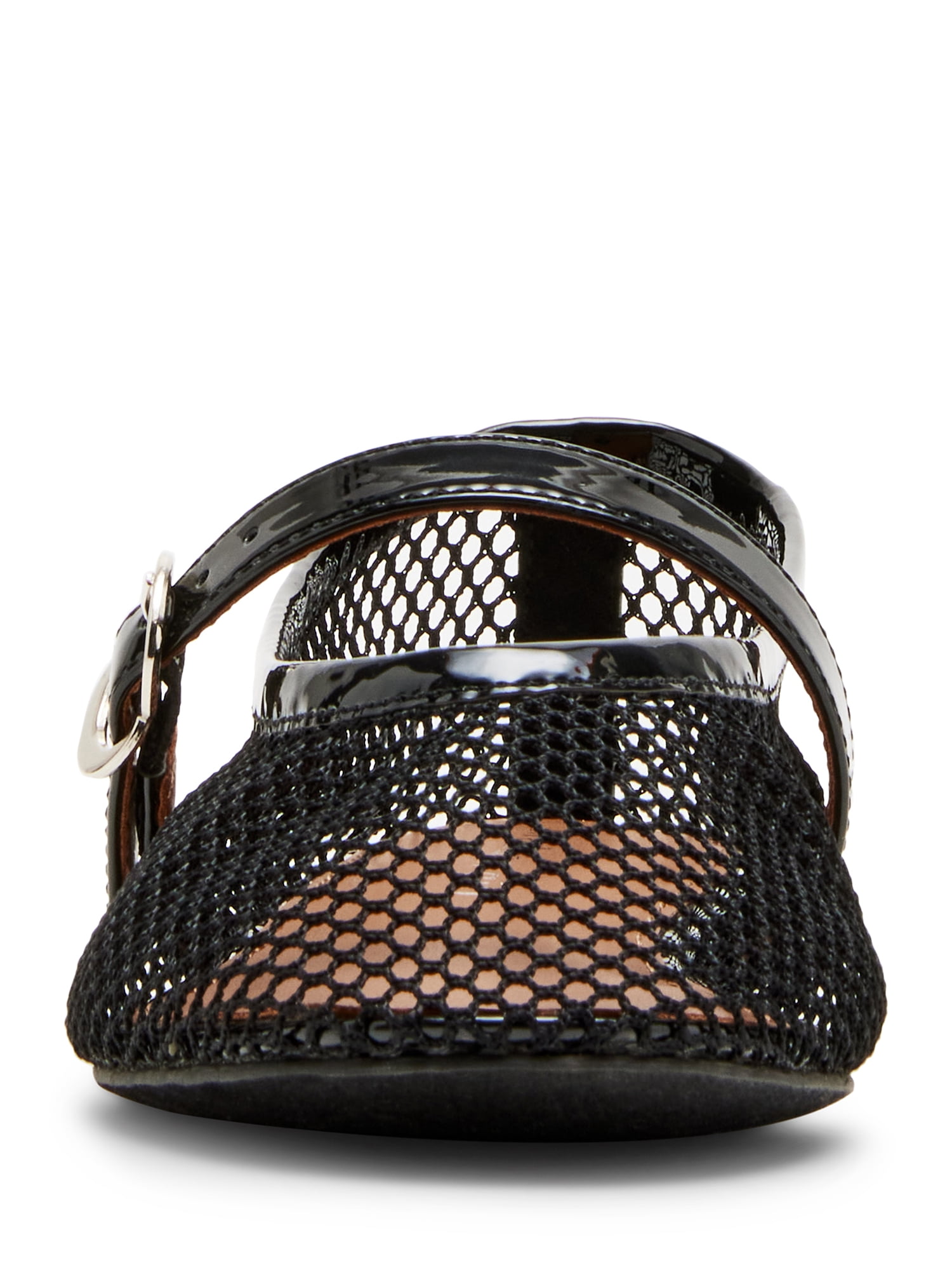 Madden Girl Women's Barely Mesh Flat with Adjustable Strap