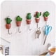 thumbnail image 4 of Gancho de plantas esculpidas de acero inoxidable, colgador de puerta y pared de cocina de Cactus creativo, artículos diversos, 5 uds., 4 of 5
