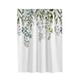 thumbnail image 2 of Waterproof Fabric Shower Curtain,70.9 x 70.9 in Repellent Floral Printed Bathroom Curtain with Hooks,Machine Washable Dry Wet Separation Partition for Home Decor, 2 of 6