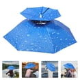thumbnail image 3 of Fishing Umbrella Cap Double-layer Umbrella Headwear Foldable Head Umbrella Fishing Accessory, 3 of 6