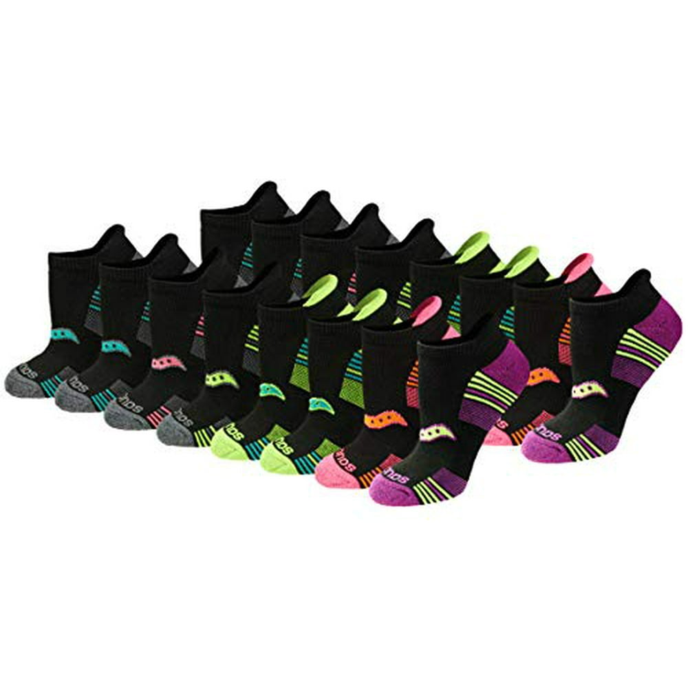 Saucony Saucony Women's Performance Heel Tab Athletic Socks (8, Black