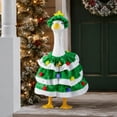 thumbnail image 4 of Christmas Goose Outfit For Porch Goose,Christmas Porch Goose Outfits Included Hat And Clothes,Outdoor Decor For Front Courtyard Garden Patio Yard, 4 of 5