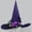 Purple, variant on Odeerbi Womens Halloween Witch Hat Rose Lace Tulle Wide Brim Pointed Tall Hat Party Dress Up Accessory