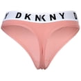 thumbnail image 2 of DKNY String pour Femme - Tanga, Coton Modal Extensible, Ceinture à Logo, uni Old Rose TG (Très Grand), 2 of 2