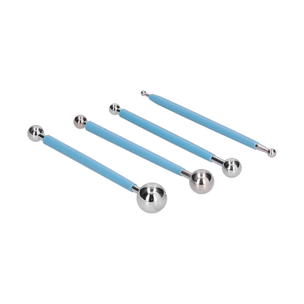 Herramienta para hornear, juego de 4 piezas, herramienta para hornear, herramienta para hacer pasteles, herramienta para decorar fondant diseñada para profesionales