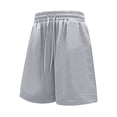 thumbnail image 5 of Hurxie Mens Gym Basketball Shorts with Pockets - Quick Dry Lightweight Mesh Athletic Shorts Gray,L, 5 of 7
