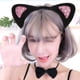 thumbnail image 2 of Conjunto de 3 piezas en 1, diadema negra con lentejuelas rosas, divertida diadema con orejas de gato, accesorio para disfraz, suministros para fiestas, diadema con lentejuelas de animales, lazo para, 2 of 4