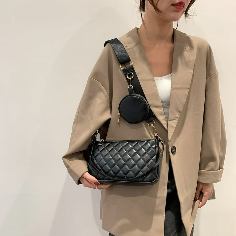  Women Crossbody Bag Faux Leather Bucket Bag Shoulder Bag Chic  Mini Purse Hobo Handbag Tote Bag Vintage Lattice Cute : Clothing, Shoes &  Jewelry