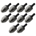 thumbnail image 1 of 10X Plata + Negro 6 mm Broca Portabrocas Sin Llave de Cambio Rapido Convertidor del Adaptador de Vastago Hexagonal, 1 of 4