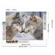 thumbnail image 2 of Pintura De Diamante 5D DIY Kit De Parejas De Lobo De Taladro Redondo Completo Decoración Del Hogar 50x40cm, 2 of 9
